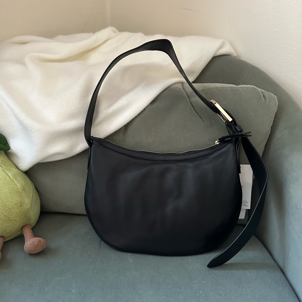 mango leather shoulder bag